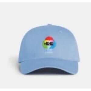 Madhappy Shades Rainbow Embroidered Dads Nouns Hat in Light Blue NWT